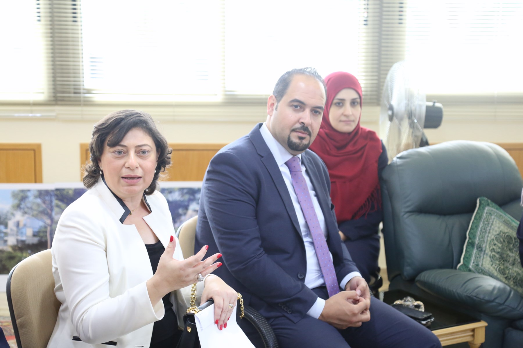 Delegates from Hammoud Hospital visit the Cultural Complex