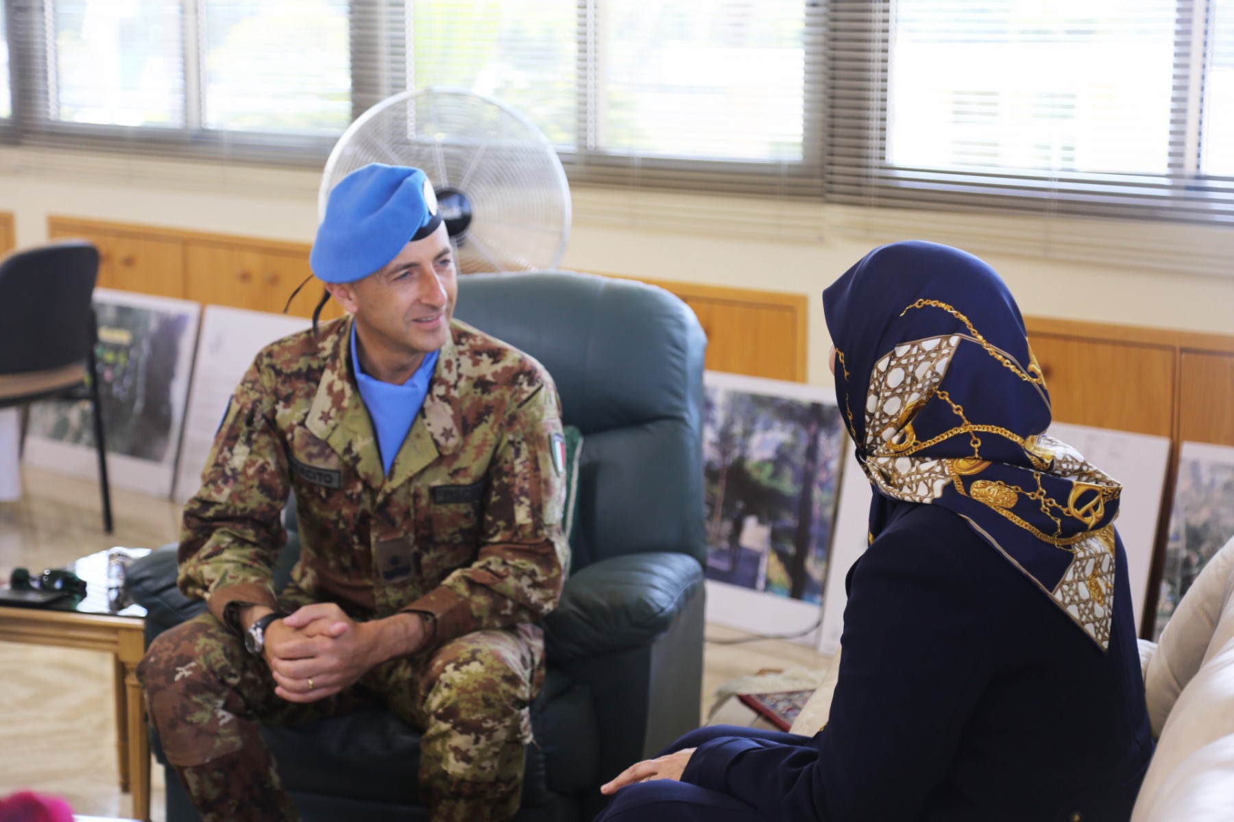 The Commander of the Western Sector of the UNIFIL Visits The Cultural Compound