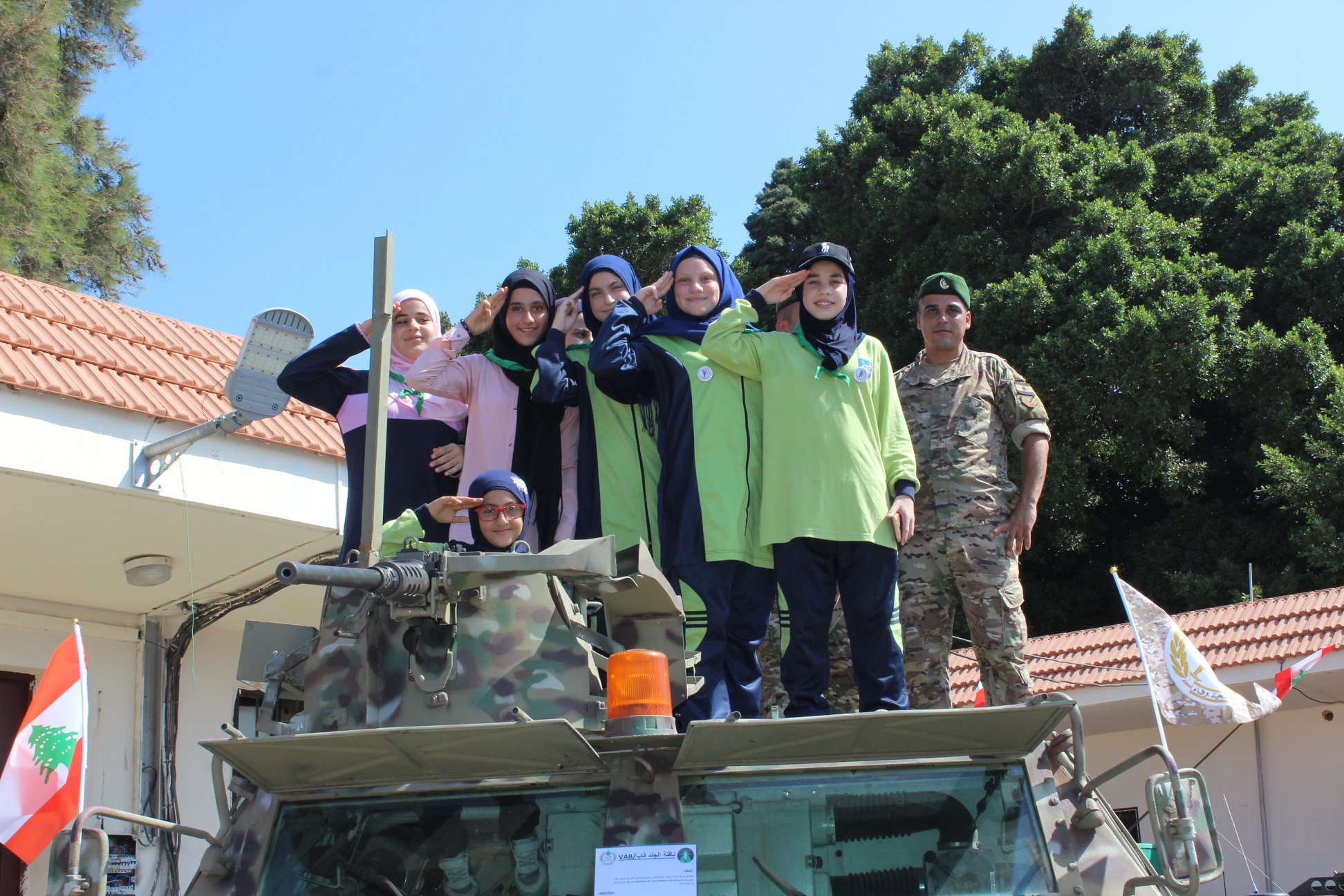 Rihab Zahraa Scouts in Lebanese Army and Unifil Open Day